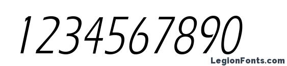 ErgoeCondensed Italic Font, Number Fonts