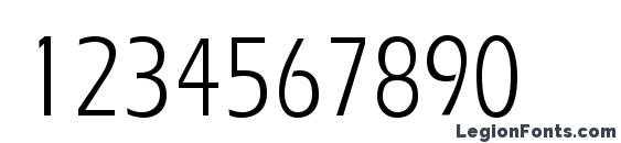 ErgoeCondensed Regular Font, Number Fonts