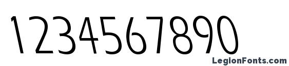 ErgoeCondensedBS Regular Font, Number Fonts