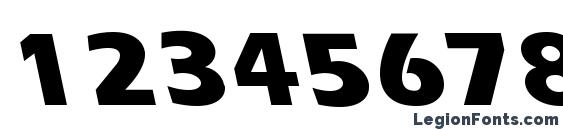 ErgoeExtraboldBS Regular Font, Number Fonts