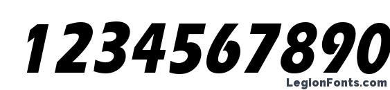 ErgoeExtraboldCond Italic Font, Number Fonts