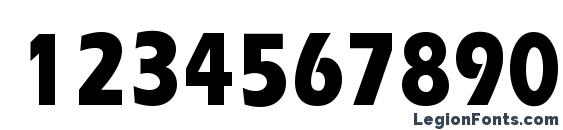 ErgoeExtraboldCond Regular Font, Number Fonts