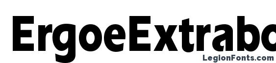 ErgoeExtraboldCond Regular font, free ErgoeExtraboldCond Regular font, preview ErgoeExtraboldCond Regular font