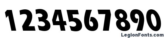 ErgoeExtraboldCondBS Regular Font, Number Fonts