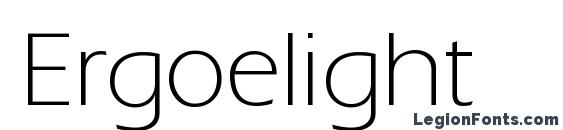 шрифт Ergoelight, бесплатный шрифт Ergoelight, предварительный просмотр шрифта Ergoelight