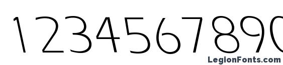 ErgoeLightBS Regular Font, Number Fonts