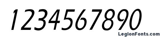 ErgoeMediumCondensed Italic Font, Number Fonts