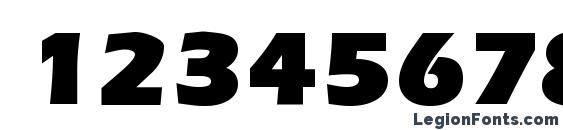 ErgoeMildBlack Regular Font, Number Fonts