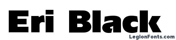 Eri Black Normal font, free Eri Black Normal font, preview Eri Black Normal font
