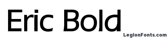 шрифт Eric Bold, бесплатный шрифт Eric Bold, предварительный просмотр шрифта Eric Bold