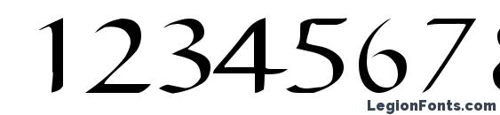 Eric regular ttnorm Font, Number Fonts