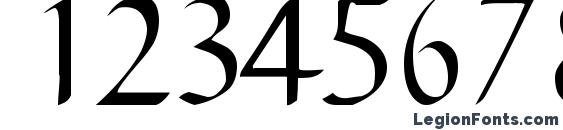 Eric regular ttstd Font, Number Fonts