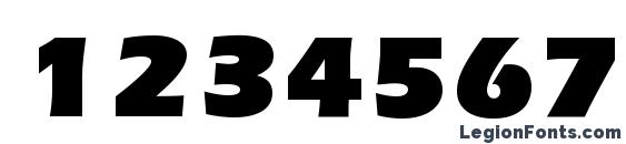 ErieBlack Bold Font, Number Fonts