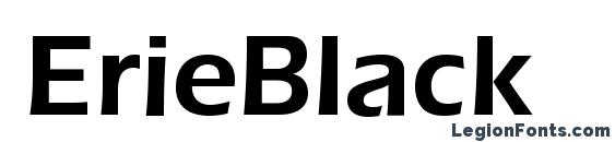 шрифт ErieBlack, бесплатный шрифт ErieBlack, предварительный просмотр шрифта ErieBlack