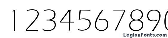 ErieLight Font, Number Fonts