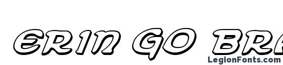 Erin Go Bragh 3D Italic Font, 3D Fonts