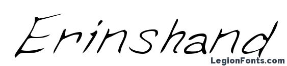 Erinshand font, free Erinshand font, preview Erinshand font