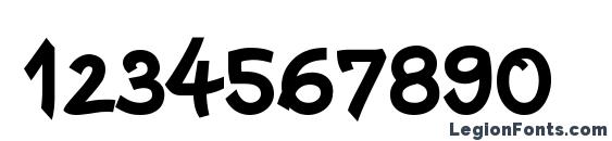 Escript LT Bold Font, Number Fonts