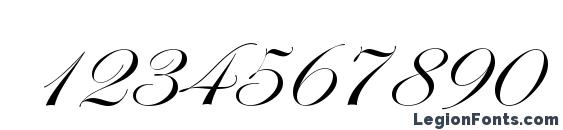 Esenin script One Font, Number Fonts