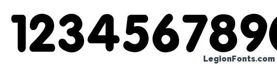 Esf rounded bold Font, Number Fonts