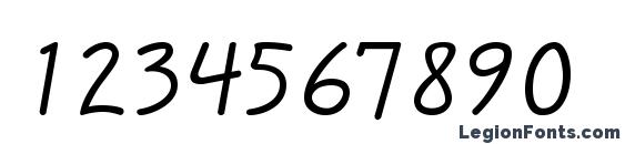 Eskizonelightc Font, Number Fonts