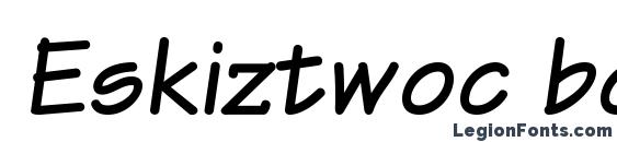 Шрифт Eskiztwoc bolditalic, Современные шрифты