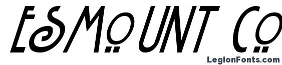 шрифт Esmount Condens, бесплатный шрифт Esmount Condens, предварительный просмотр шрифта Esmount Condens