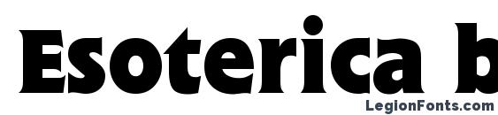 Esoterica bold Font