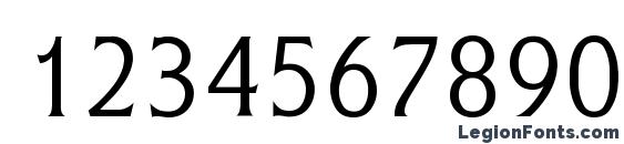 Esoterica thin light Font, Number Fonts