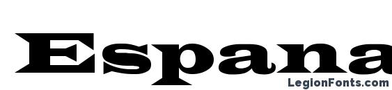 шрифт Espana Wide, бесплатный шрифт Espana Wide, предварительный просмотр шрифта Espana Wide