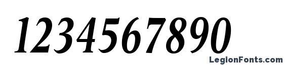 Esperanto Cond BoldItalic Font, Number Fonts