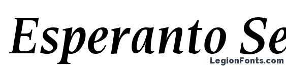 Esperanto SemiBold Italic font, free Esperanto SemiBold Italic font, preview Esperanto SemiBold Italic font