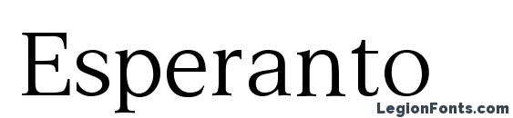 шрифт Esperanto, бесплатный шрифт Esperanto, предварительный просмотр шрифта Esperanto