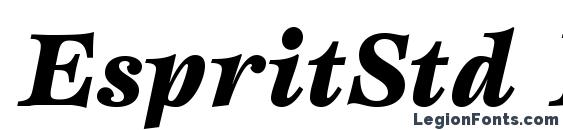 EspritStd BlackItalic font, free EspritStd BlackItalic font, preview EspritStd BlackItalic font