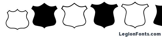 ESRI Shields Font, Number Fonts