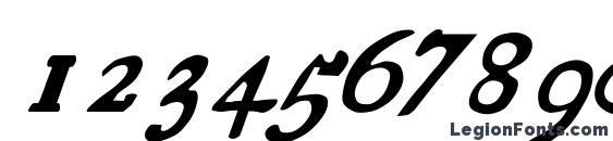 Essays 1743 Italic Font, Number Fonts
