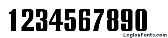 Essex Regular DB Font, Number Fonts