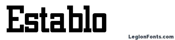 шрифт Establo, бесплатный шрифт Establo, предварительный просмотр шрифта Establo