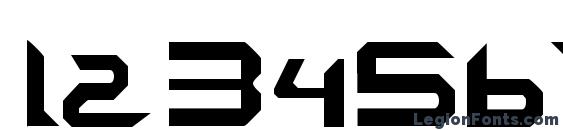 ETHERAL CUT Font, Number Fonts