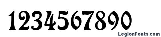 Etienne Regular Font, Number Fonts