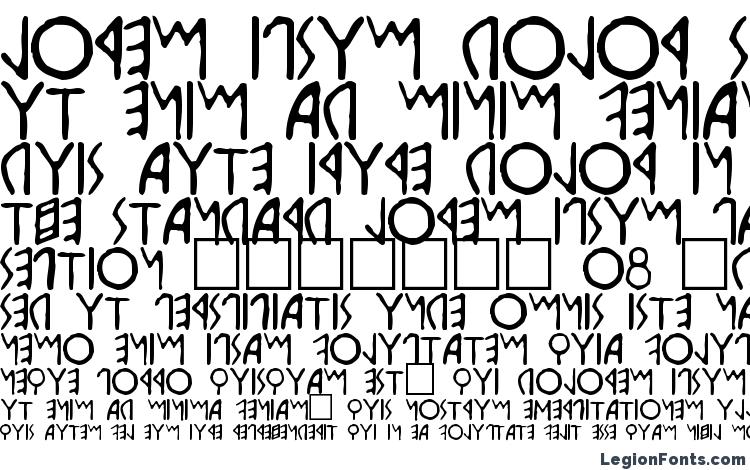 specimens Etruscan font, sample Etruscan font, an example of writing Etruscan font, review Etruscan font, preview Etruscan font, Etruscan font