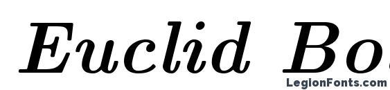 Euclid Bold Italic Font