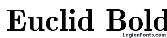 Euclid Bold Font