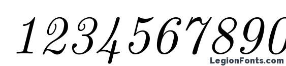 Euclid Symbol Italic Font, Number Fonts