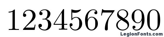 Euclid Font, Number Fonts