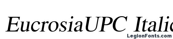 Шрифт EucrosiaUPC Italic