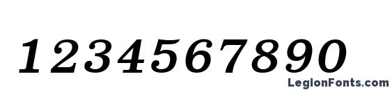 EucrosiaUPC Полужирный Курсив Font, Number Fonts