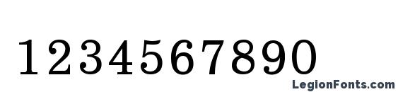 Шрифт EucrosiaUPC, Шрифты для цифр и чисел