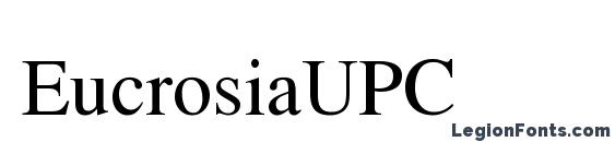шрифт EucrosiaUPC, бесплатный шрифт EucrosiaUPC, предварительный просмотр шрифта EucrosiaUPC