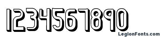Euphoric 3D BRK Font, Number Fonts